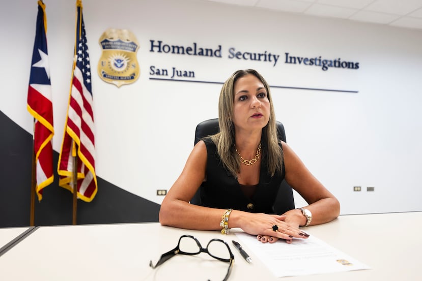 29 de enero de 2025. San Juan, PR. END/PR HOY. Entrevista con la directora de ICE-HSI en Puerto Rico, Rebecca González, sobre redadas contra inmigrantes, llevada a cabo en sede de esa agencia en Miramar. FOTO POR: Carlos Rivera Giusti/GFR Media.
ICE-HSI, Rebecca González, Inmigrantes, Redadas