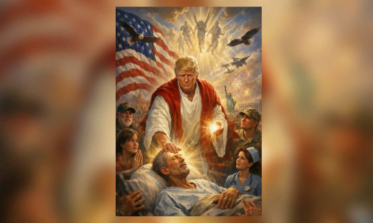 Tras lluvia de críticas: Donald Trump elimina la imagen que publicó encarnando a Jesús