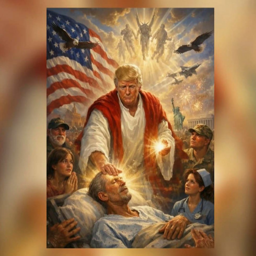 Esta fue la imagen publicada en Truth Social.