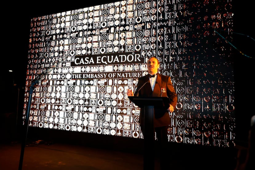 Luis Felipe Fernández-Salvador y Campodonico, VI Marqués de Lises, durante la Gala del Imperio Natural, patrocinada por TEON (The Embassy of Nature) con motivo del regreso de la Formula 1 a Madrid en la sede de la Casa Ecuador, en Madrid. EFE/David Fernández