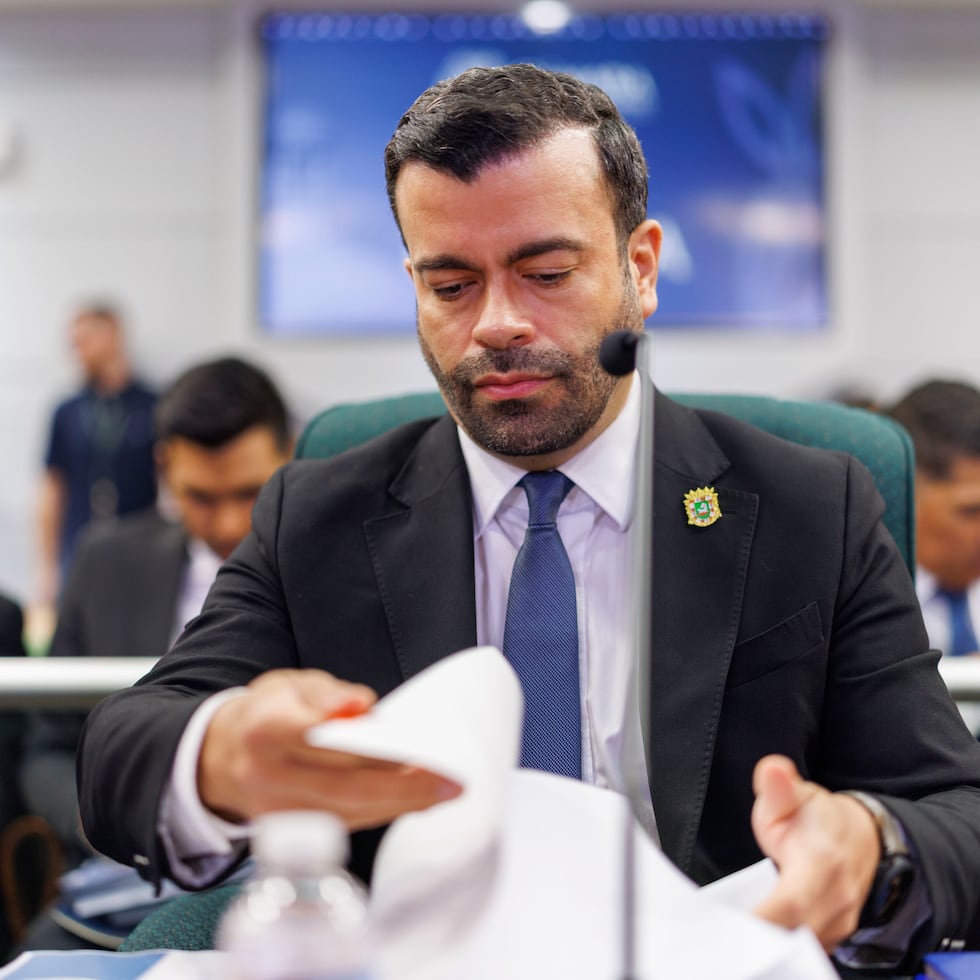 Luis Augusto Martínez Román, secretary-designate of the Department of Housing, prior to his first public hearing as agency head to explain the proposed budget.