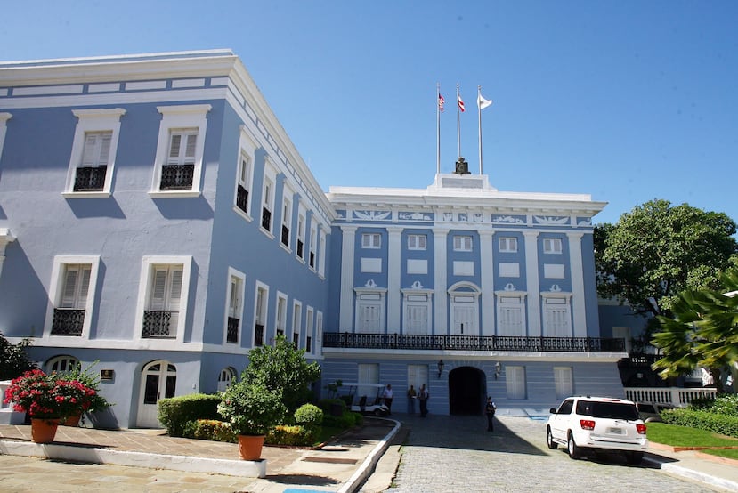 Vista al Palacio de Santa Catalina, residencia de la gobernadora o gobernador de Puerto Rico.
