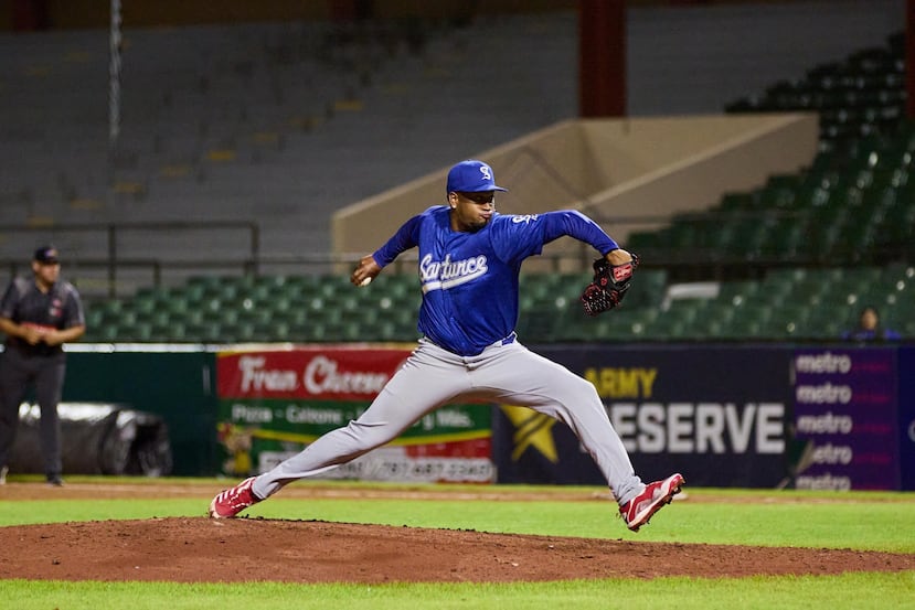Alexis Díaz lanzó en cuatro juegos con los Cangrejeros de Santurce.