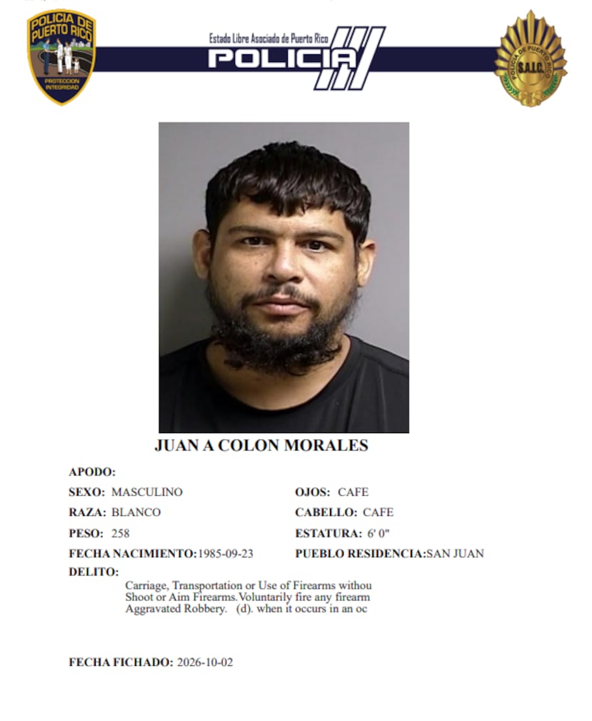 Juan A. Colón Morales, de 41 años, residente en Toa Alta.