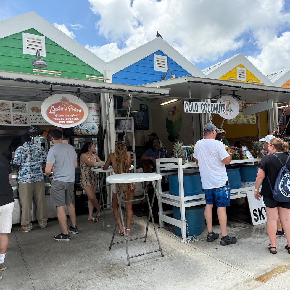 Uno de los kioscos de comida más populares dentro del puerto.