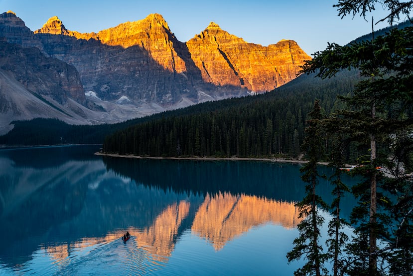 Banff National Park en Rocky Mountains, Canada (Photo by Michael Runkel / Robert Harding RF / robertharding via AFP)