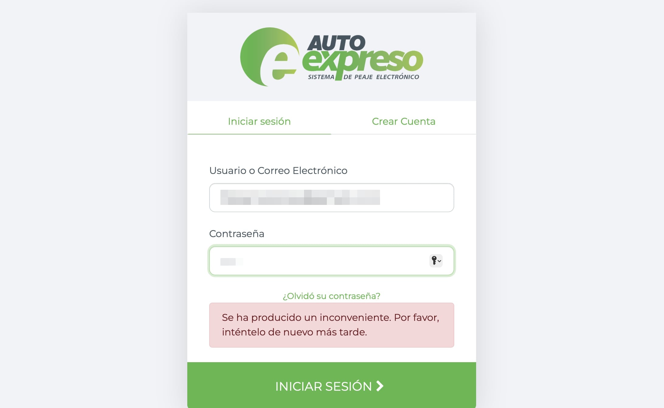 AutoExpreso fines have resumed, and users are reporting problems accessing the digital platform