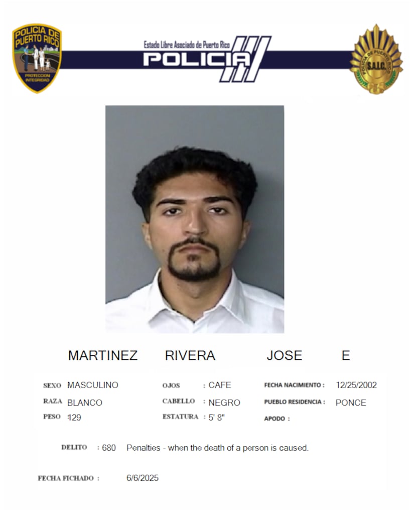 José E. Martínez Rivera, de 22 años, imputado de causarle la muerte a Eddie Caraballo Hernández, de 21 años, José Martí Rivera y Josué Rodríguez Arroyo, ambos de 21 años, mientras conducía su vehículo de motor de forma temeraria y negligente en la avenida Alfonso Valdés Cobián, en Mayagüez.