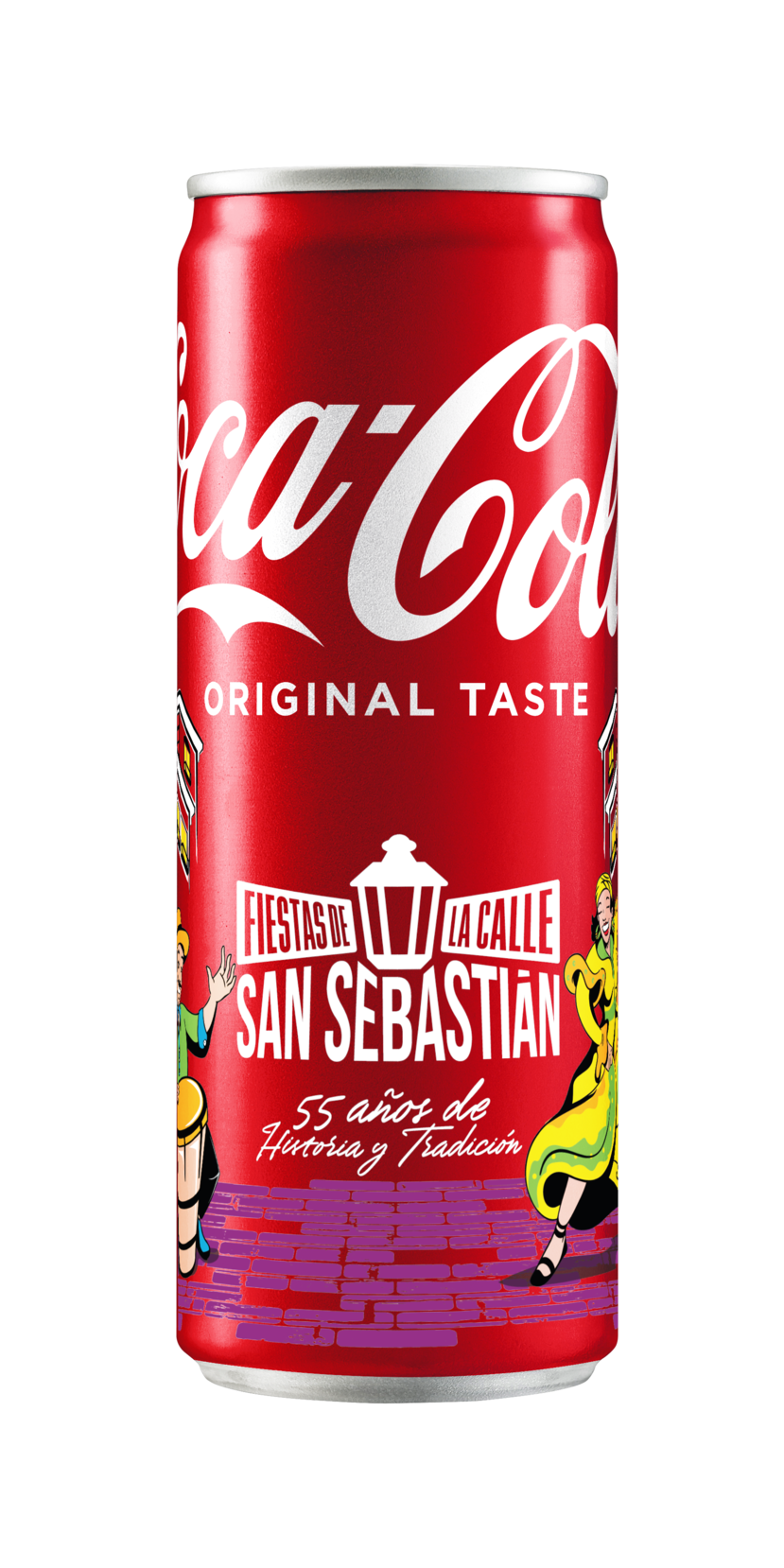 Lata de edición limitada en conmemoración de las Fiestas de la calle San Sebastián 2025.