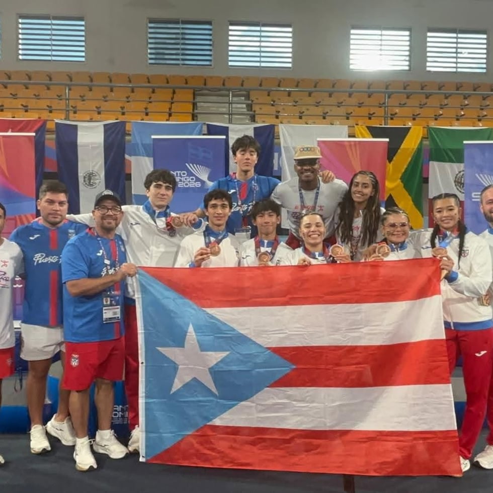 La delegación puertorriqueña durante su participación en los Juegos Centroamericanos y del Caribe Santo Domingo 2026.