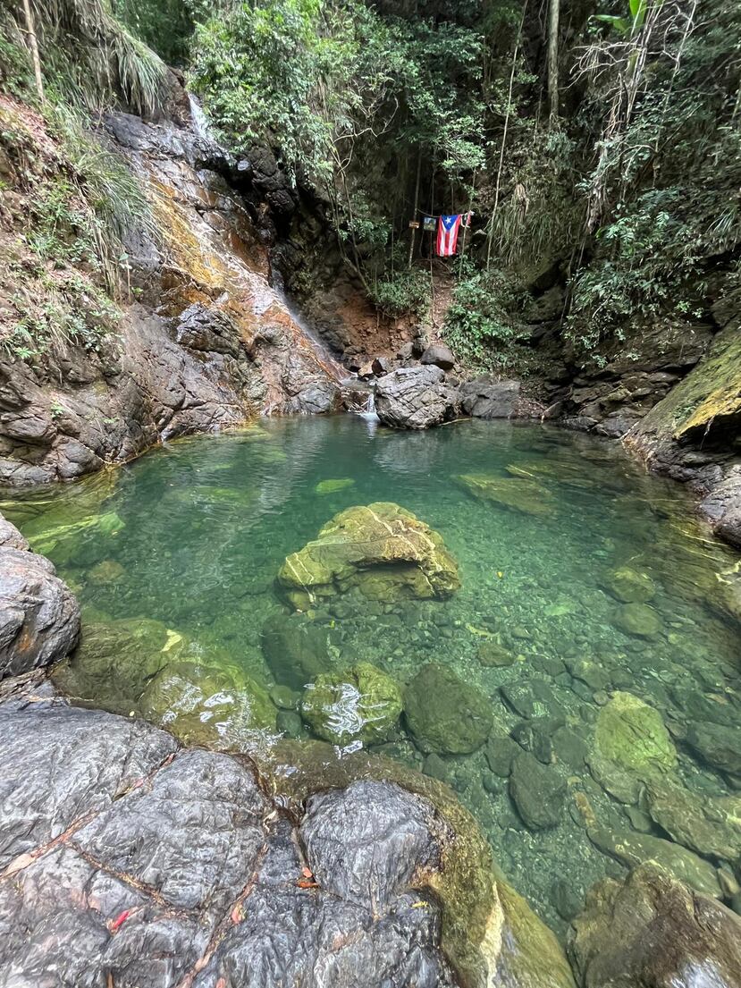 La hermosa poza de Charco El Pilón.