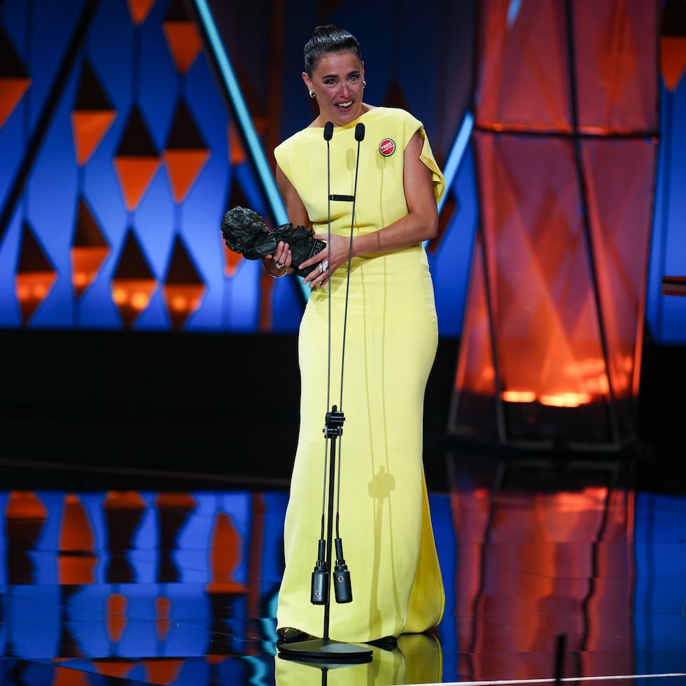 Patricia López Arnaiz ganó el Goya a "Mejor actriz" por el filme "Los domingos". (AP Photo/Joan Mateu Parra)