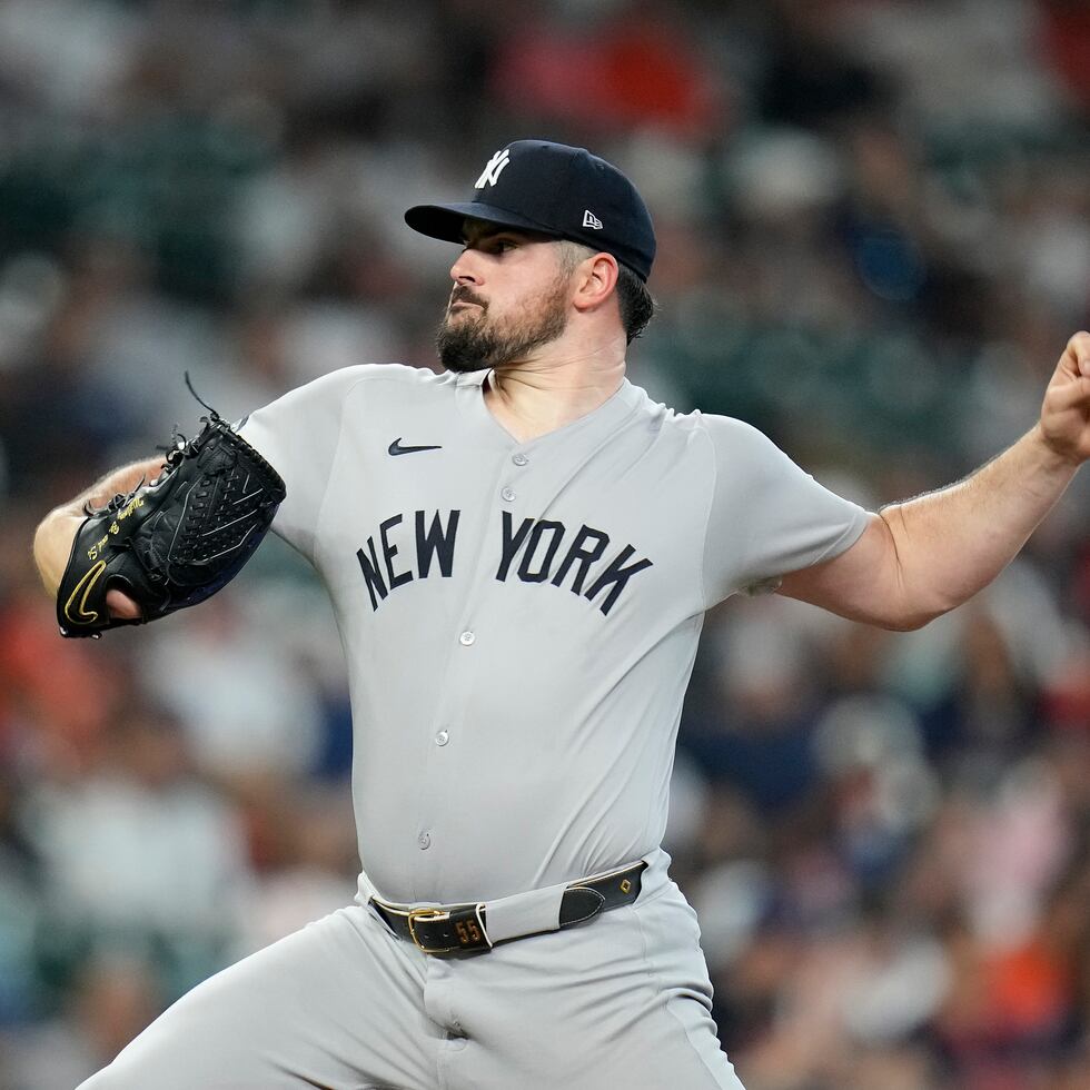 Carlos Rodón lanzó por seis entradas y permitió solo tres hits y una carrera limpia a los Astros.