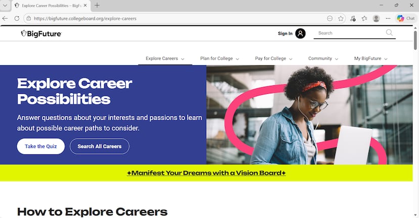 BigFuture es una plataforma en línea creada por el College Board que te permite comenzar a planificar tu futuro y participar en sorteos para ganar becas de hasta $40,000.