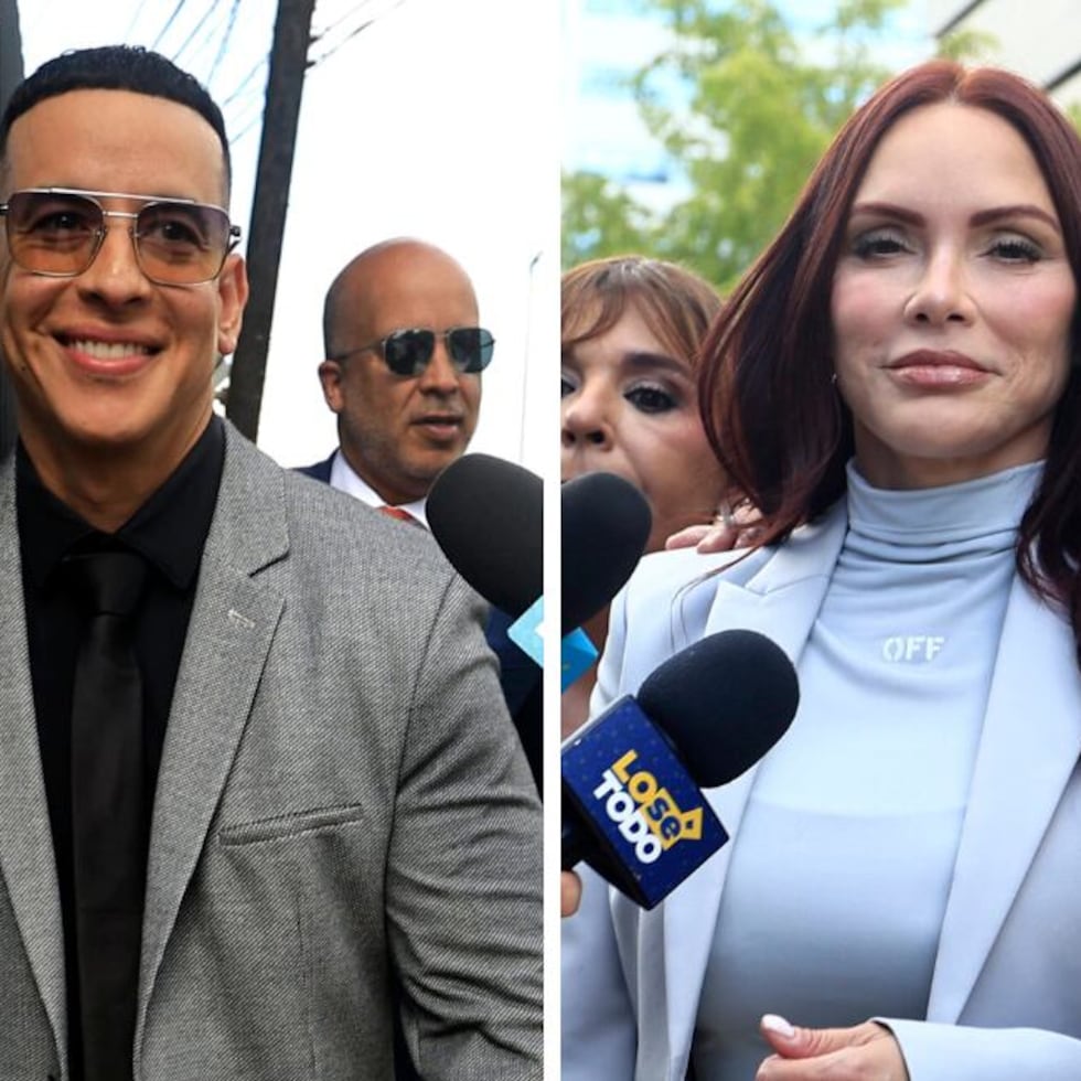 Los abogados de Daddy Yankee (izq.) radicaron la moción este martes. A la derecha, Mireddys González Castellanos, exesposa del artista.