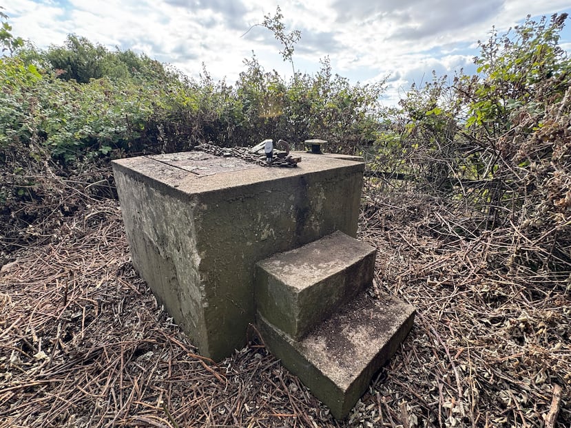 In this photo provided by David Plaister Ltd, the outside of a Cold War era bunker is seen in Bristol, England, Aug. 1, 2025. (David Plaister Ltd via AP)