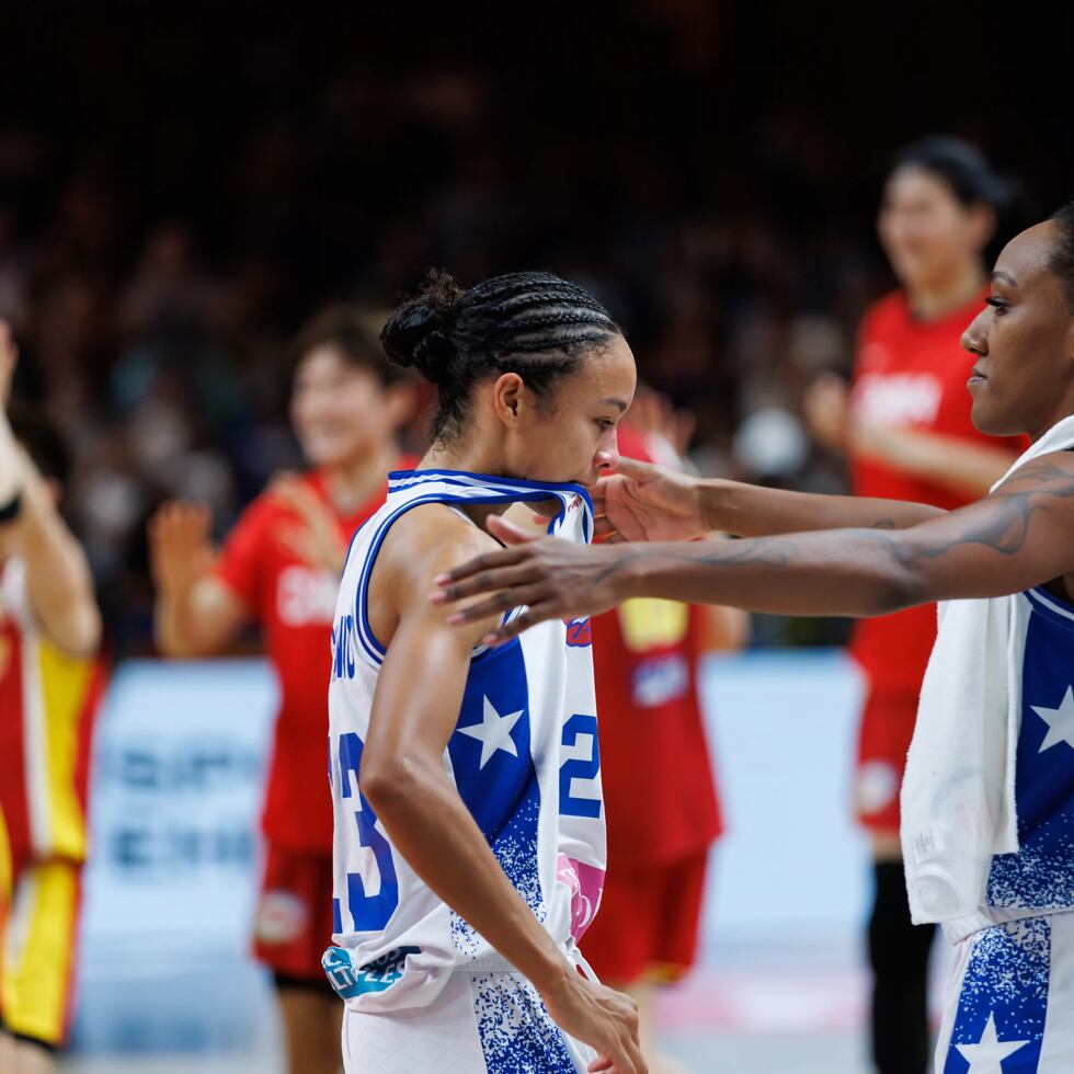 Trinity San Antonio se mostró visiblemente emocionada tras la dolorosa derrota de Puerto Rico ante China, que puso fin a la participación de las boricuas en el Mundial.