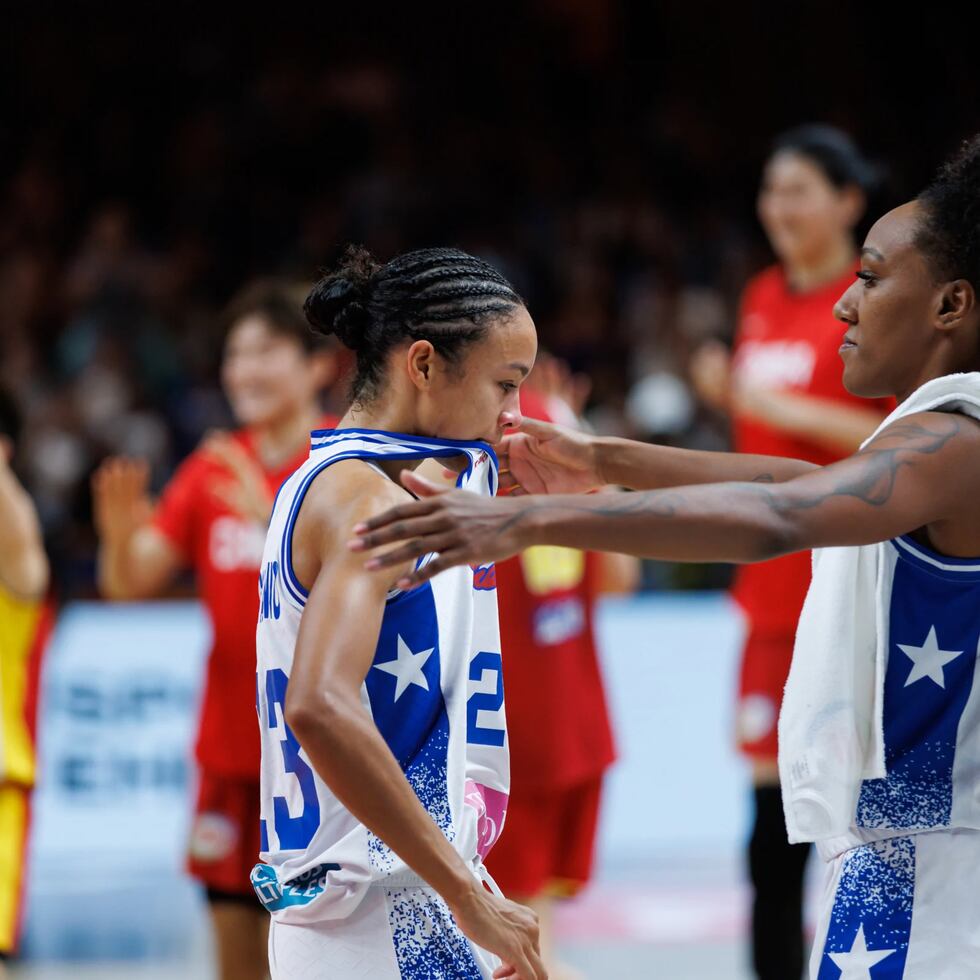 Trinity San Antonio se mostró visiblemente emocionada tras la dolorosa derrota de Puerto Rico ante China, que puso fin a la participación de las boricuas en el Mundial.