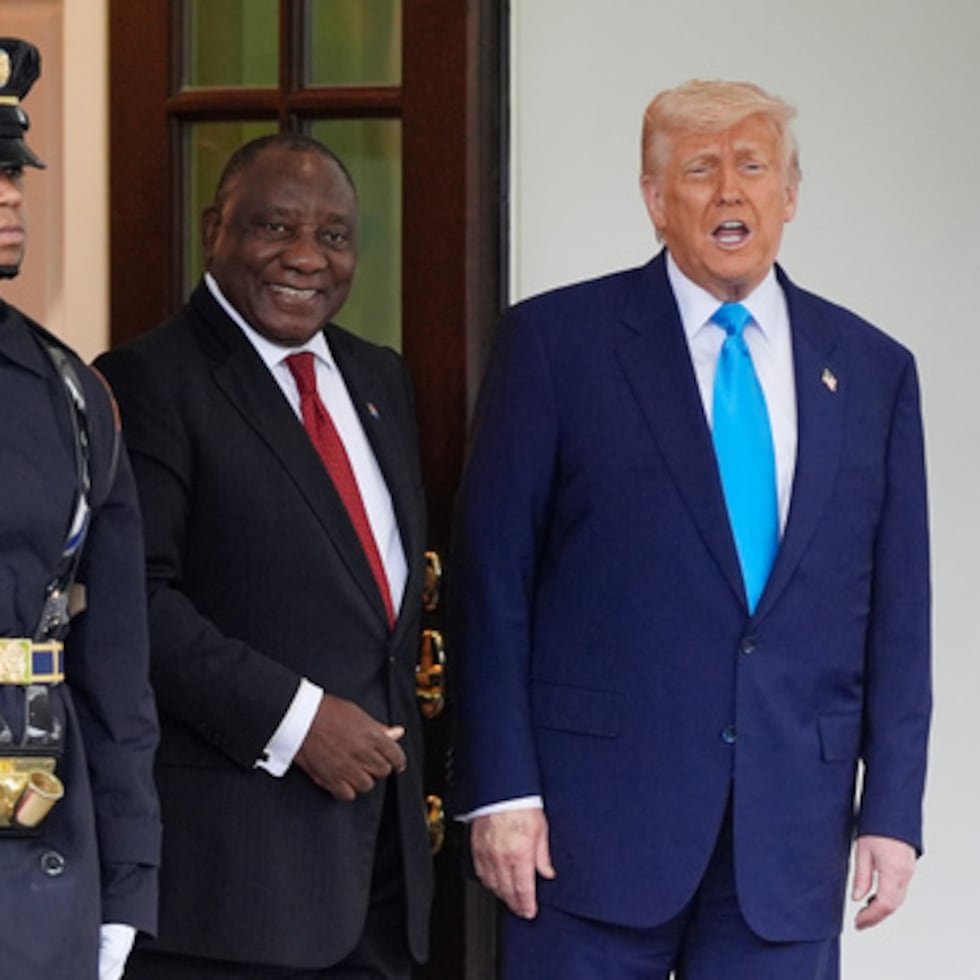 El presidente Donald Trump y el presidente sudafricano Cyril Ramaphosa se reunieron en mayo del año pasado en Casa Blanca.