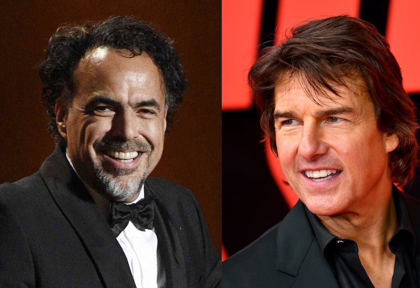 Alejandro González Iñárritu, a la izquierda, y Tom Cruise, a la derecha, trabajan en una nueva producción de acción que estrenará en 2026.