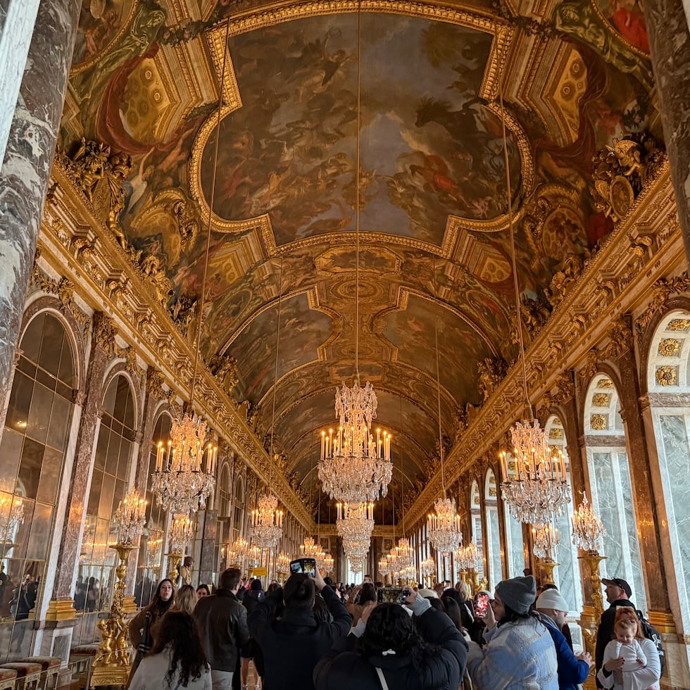 Sala o Galería de los Espejos, en el Palacio de Versalles.