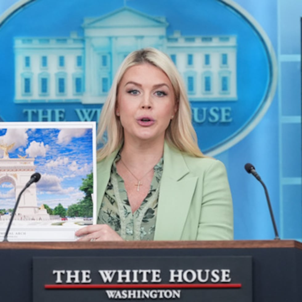 La secretaria de prensa de la Casa Blanca, Karoline Leavitt.