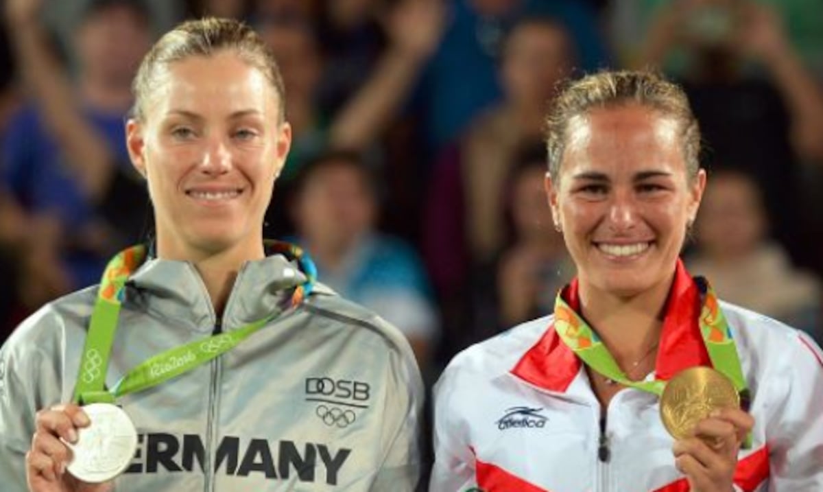 Mónica Puig y Kerber se reencuentran en la cancha diez años después del oro olímpico en Río