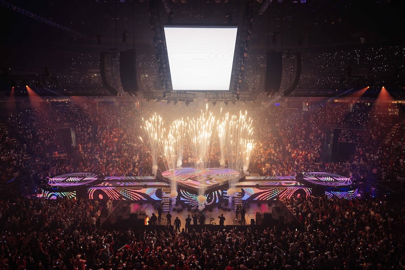 El exponente urbano en su concierto en el Coliseo de Puerto Rico.