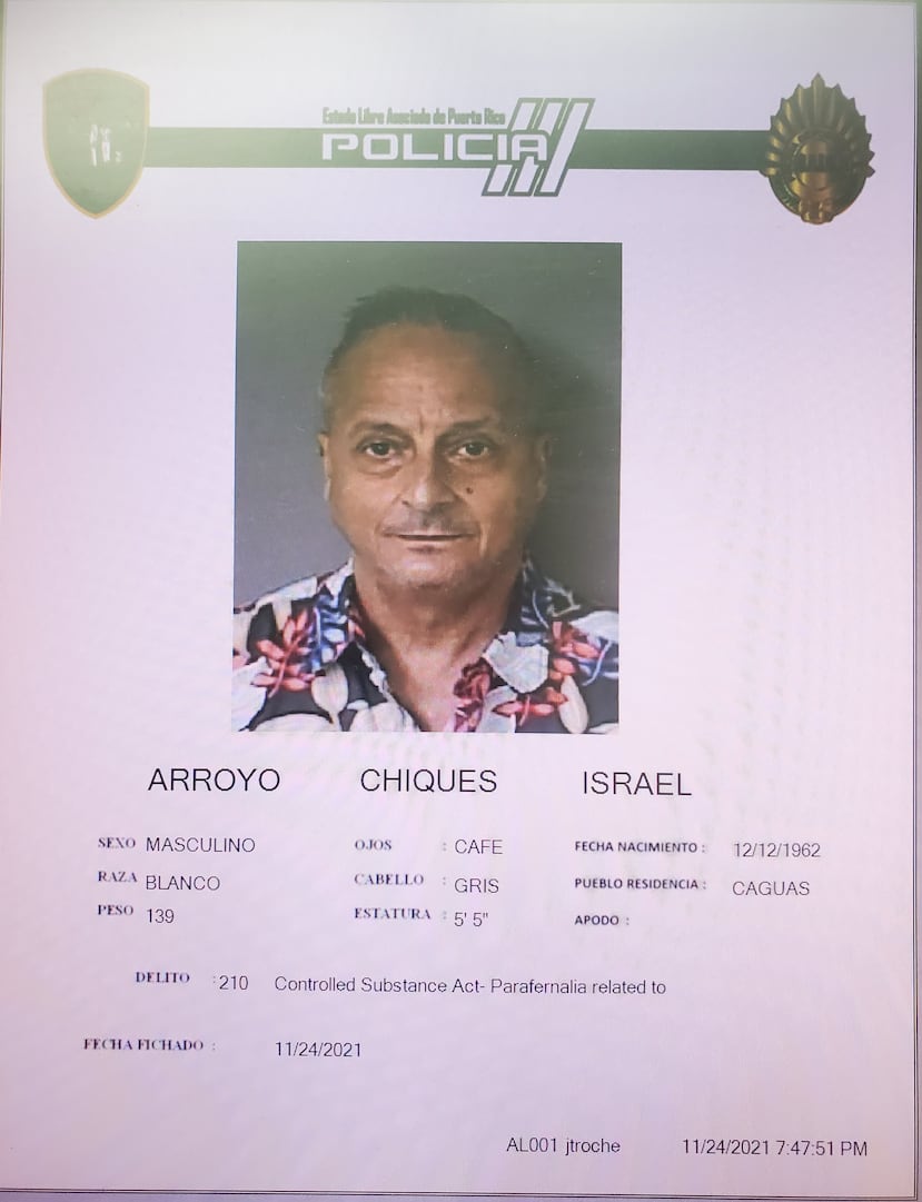 Ficha de Israel Arroyo Chiqués.