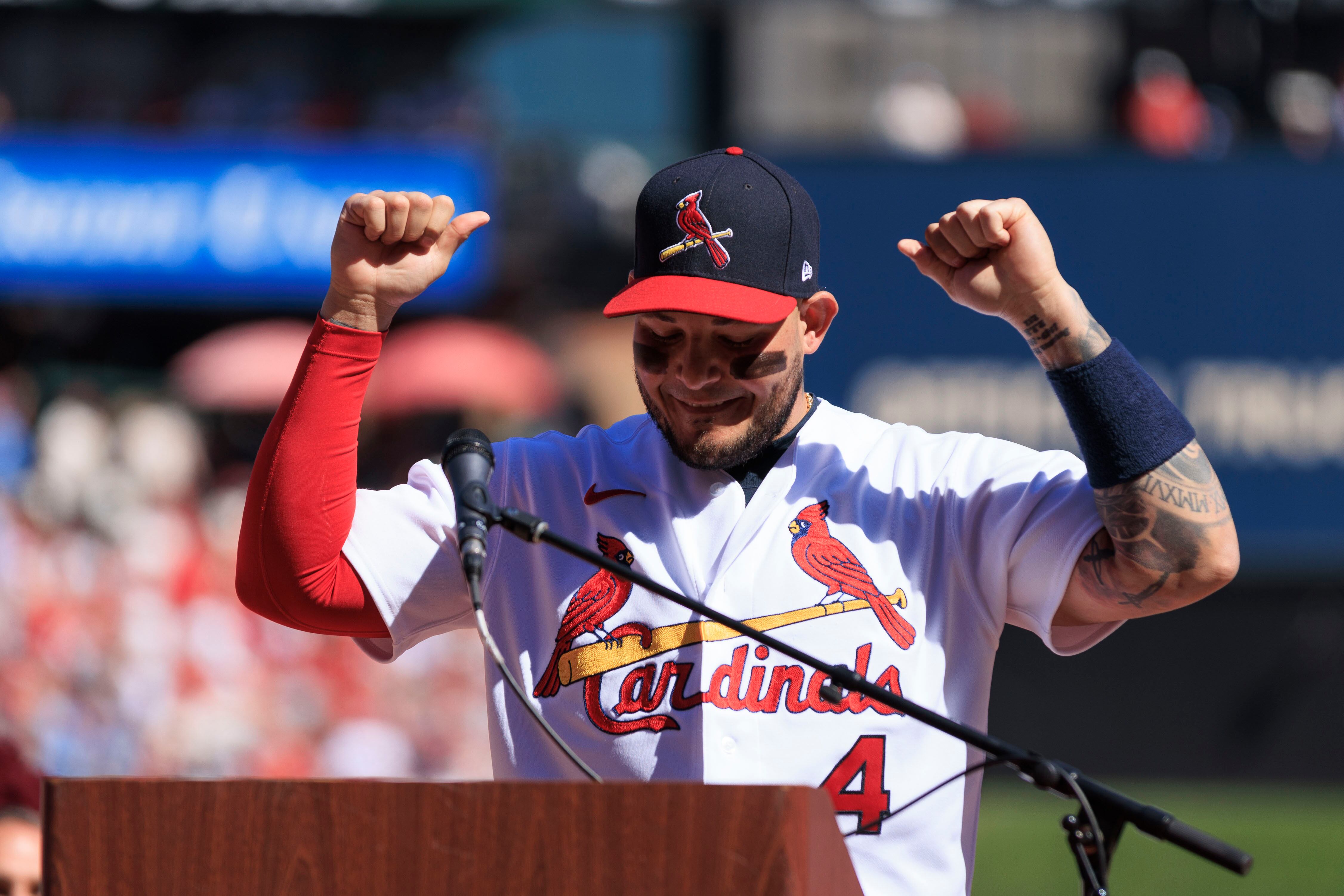 Imagen de la cobertura de: Yadier Molina entra al Salón de la Fama de los Cardinals de San Luis