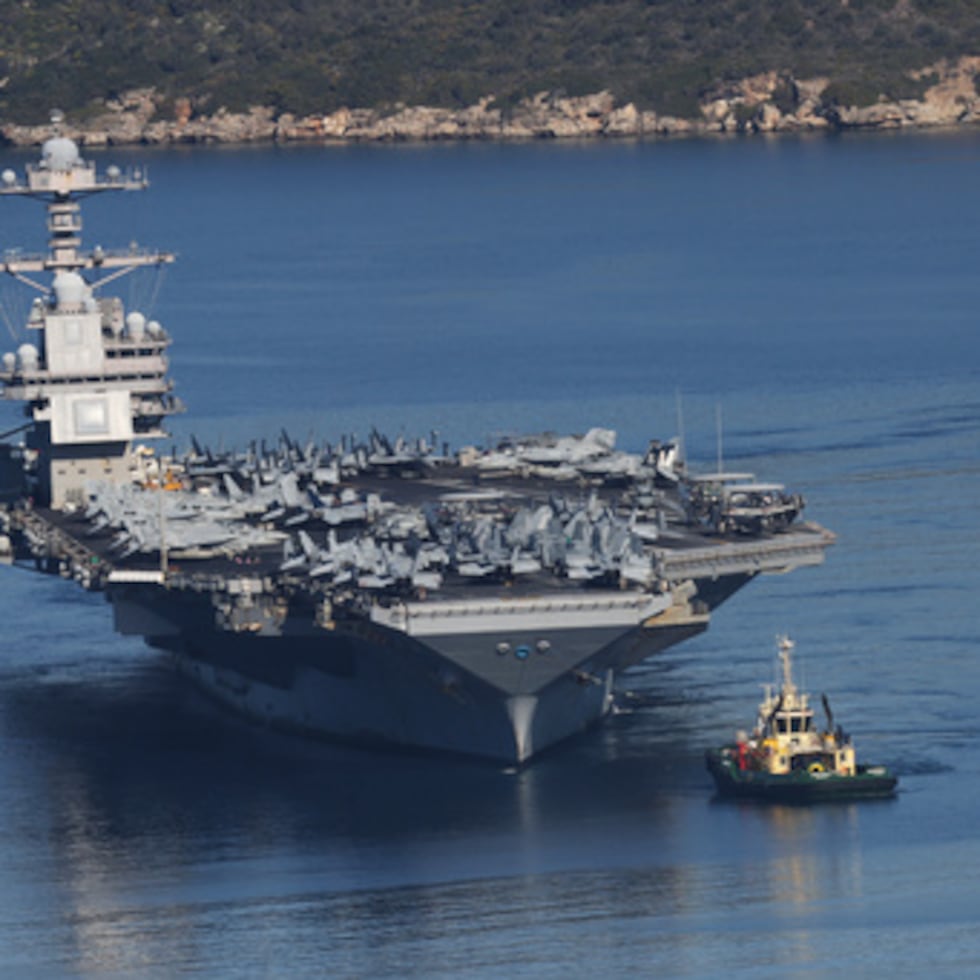 El USS Gerald R. Ford, el mayor portaaviones del mundo.