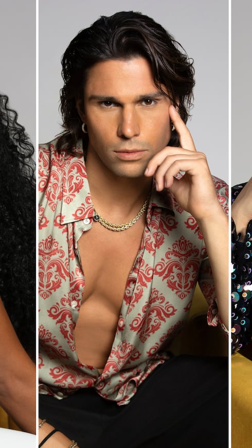 Awilda Herrera, Luca Onestini y Alicia Machado.