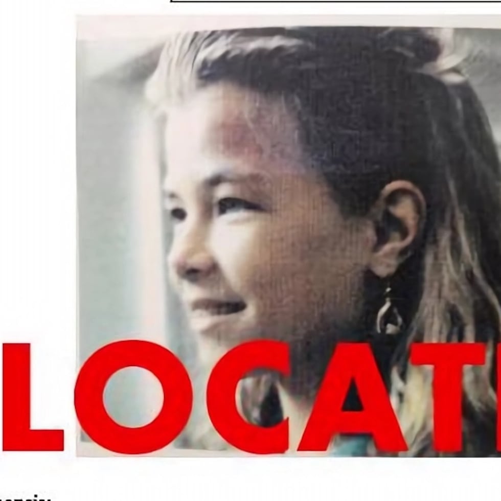 Fotografía divulgada por la Oficina del Sheriff del Condado de Gila del cartel de aviso de localización de Christina Marie Plante. Las autoridades de Arizona localizaron, 32 años después de su desaparición, a una mujer de 44 años que "se desvaneció sin dejar rastro", aunque no revelaron detalles adicionales sobre el caso por respeto a la privacidad de la víctima.