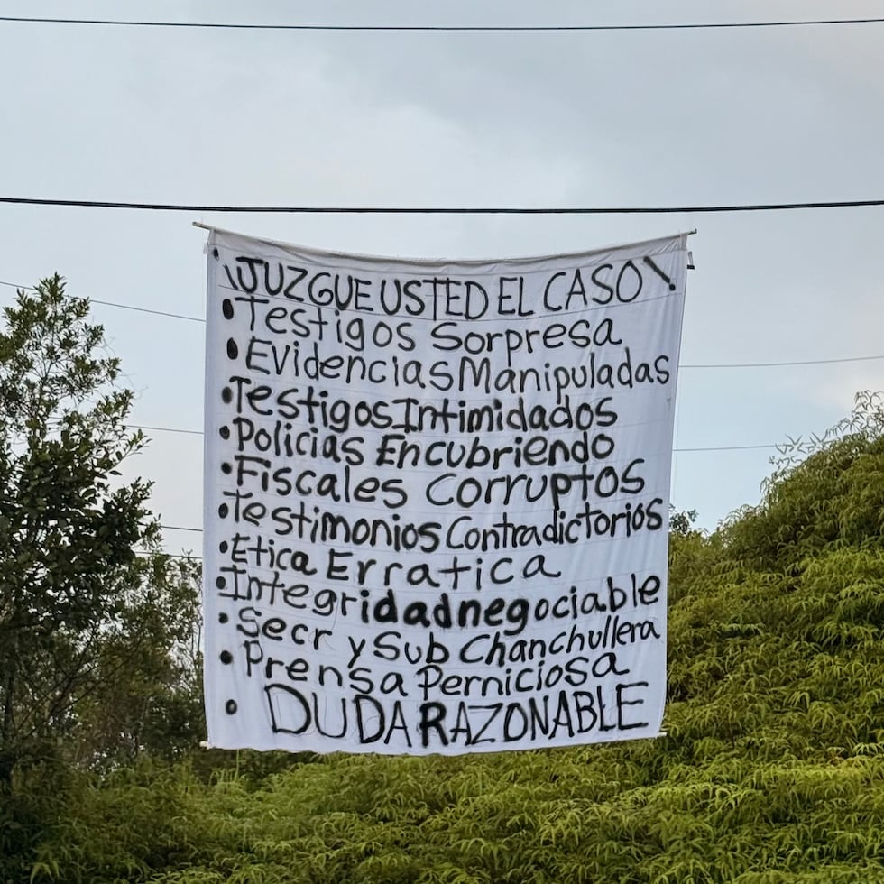 Una nueva sábana aparece en la ruta panorámica en Aibonito sobre el caso Gabriela Nicole Pratts Rosario.