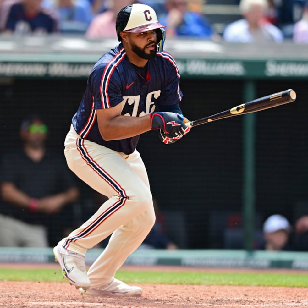 Johnathan Rodríguez estuvo en las Grandes Ligas en 2024 y 2025 con los Guardians.