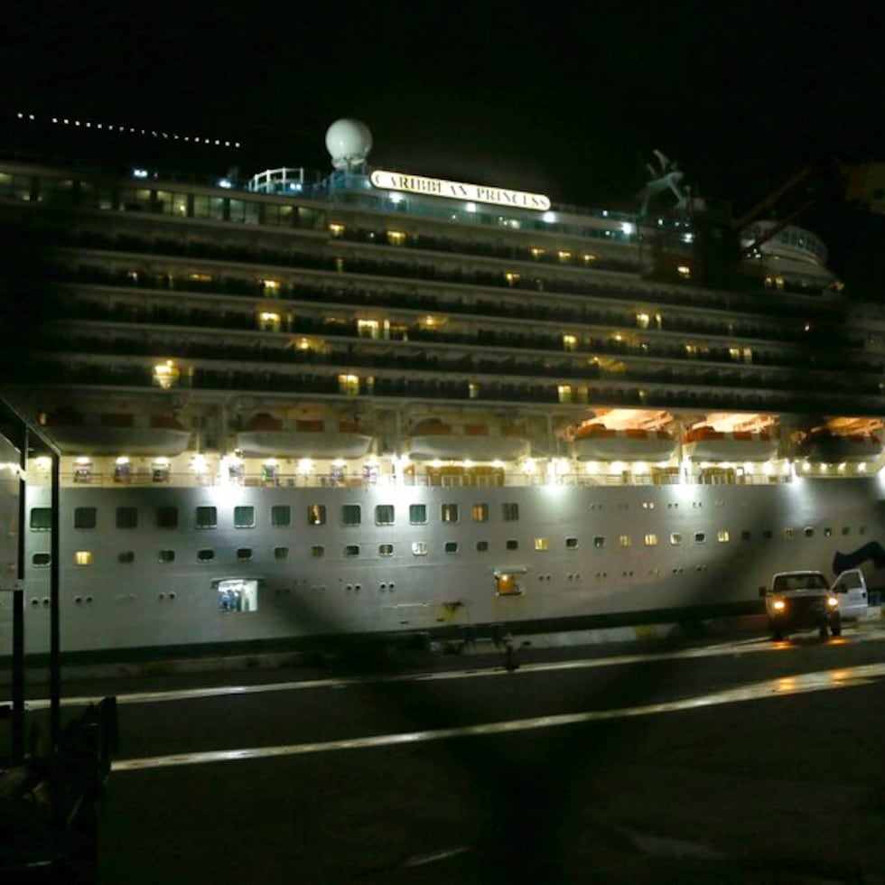 The cruise ship Caribbean Princess.