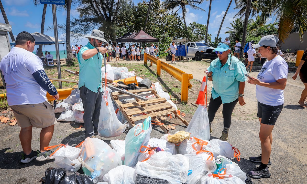 “Seguimos encontrando gomas, sillas y muebles”: Fundación Alma de Bahía realiza limpieza de playa entre Río Grande y Loíza