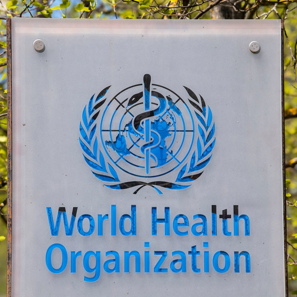 El logotipo de la Organización Mundial de la Salud