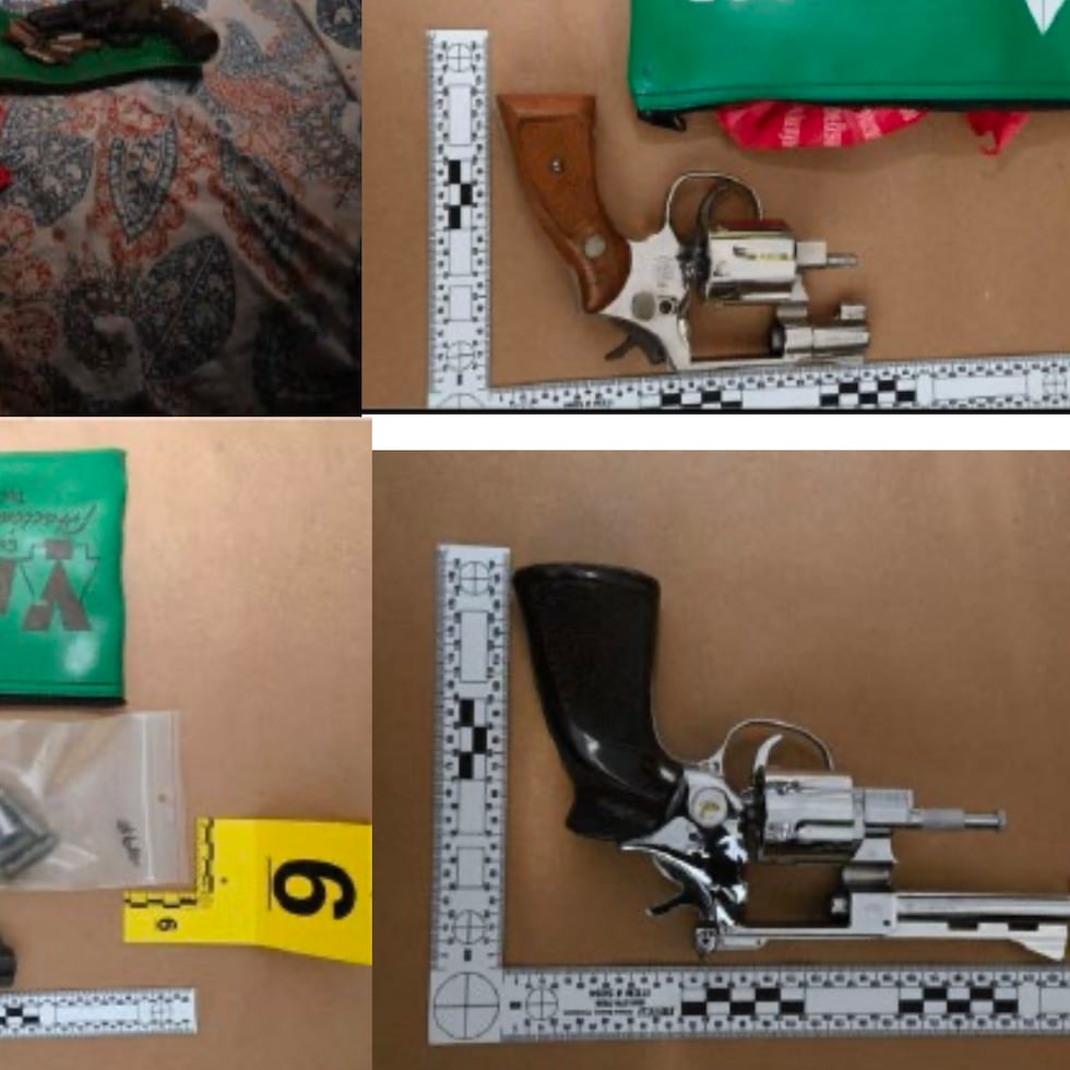 Imagen incluida por la defensa de Daniel García Martín en una moción pública que presentó al tribunal federal en la que explicó que las armas no estaban cargadas y se encontraban almacenadas sobre un acondicionador de aire.