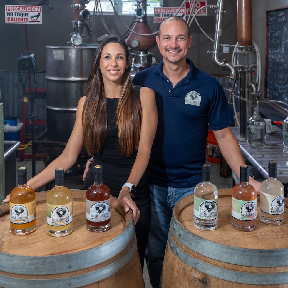 Joann D. Morales Avilés and Yassem Méndez Capellán are the owners of Capellán Distillery.