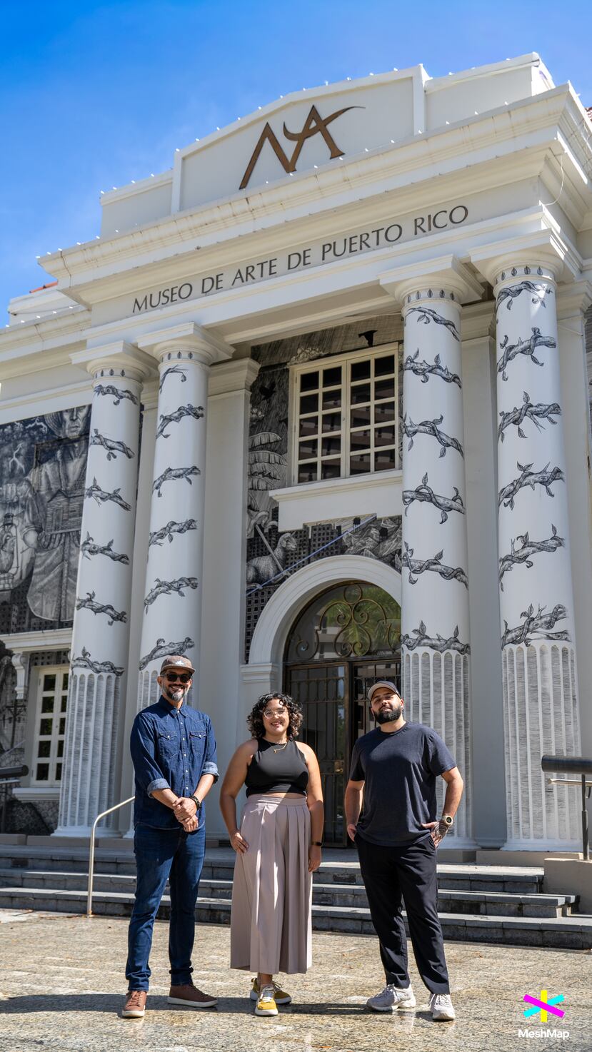 De izquierda a derecha: Dennis Ducós, Adriana García y Eliezer Fontanez (OWTLW)