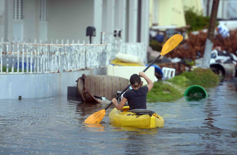 Sectores de Levittown, en Toa Baja, sufrieron inundaciones severas por primera vez durante el embate del huracán María.