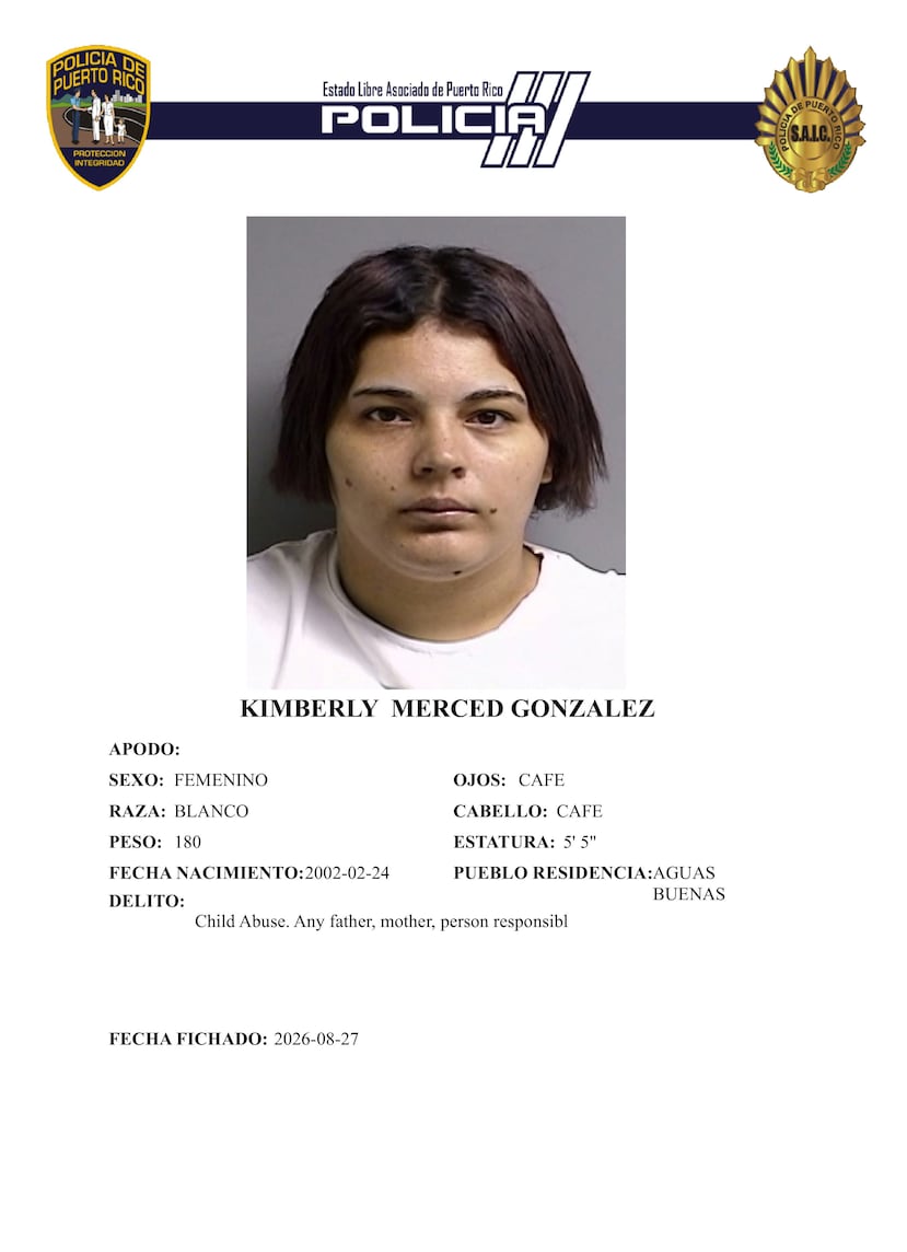 Contra Jorge E. Mulero Merced, de 52 años y quien fue excarcelado para enfrentar la imputación, y contra Kimberly Merced González, de 24 y madre de la menor, pesan cargos de maltrato.