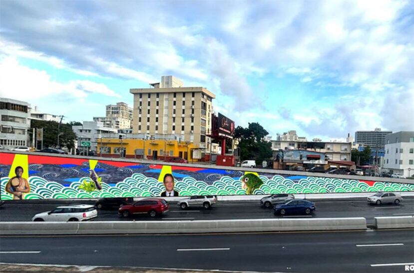 Obra propuesta por el artista Roberto Biaggi para la Avenida Baldorioty de Castro en San Juan, foto publicada por El diario El Nuevo Dia