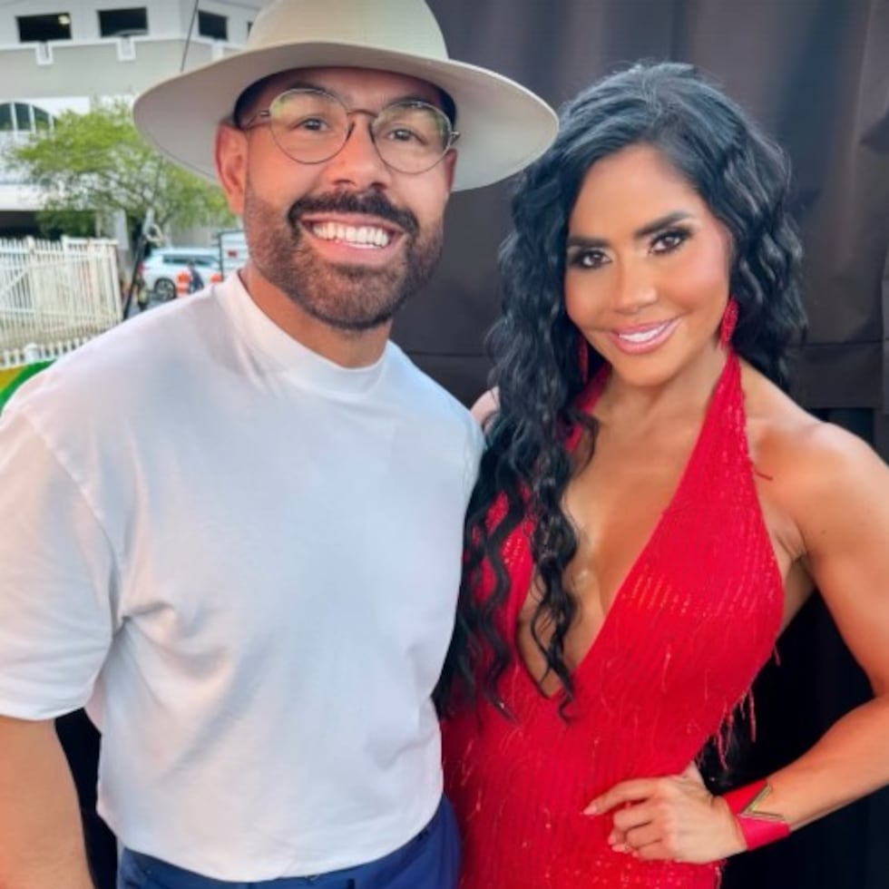 José Santana y Maripily Rivera en "The Sounds of Puerto Rico Christmas Edition".