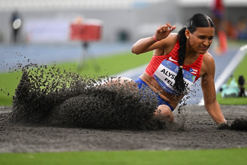 Alysbeth Félix alcanzó un salto de 6.37 metros en Polonia este domingo.