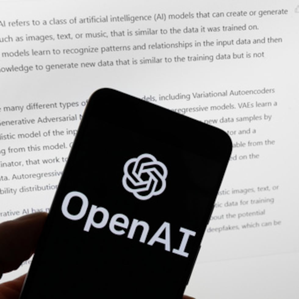 El logotipo de OpenAI.