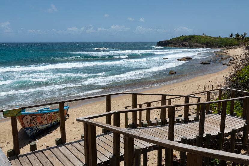 Vista a la playa Middles.