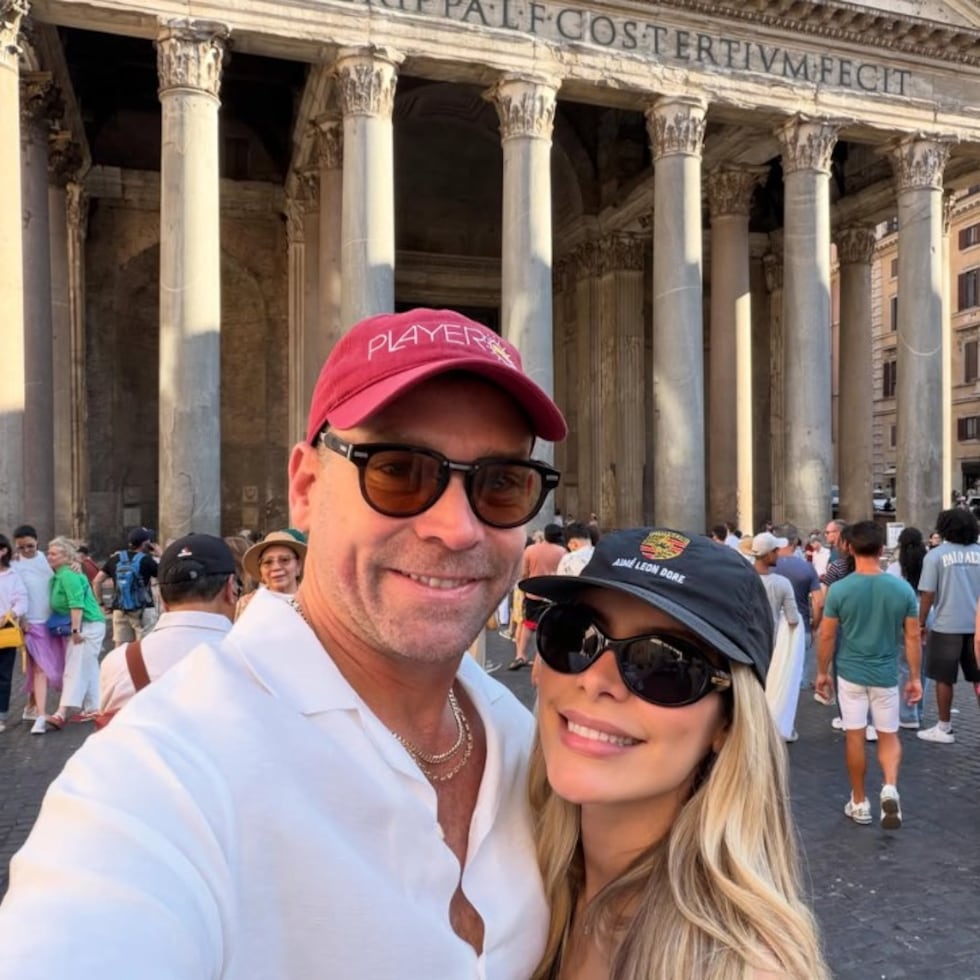 Jaime Mayol y Carolina Vale Pendás en Roma, Italia.