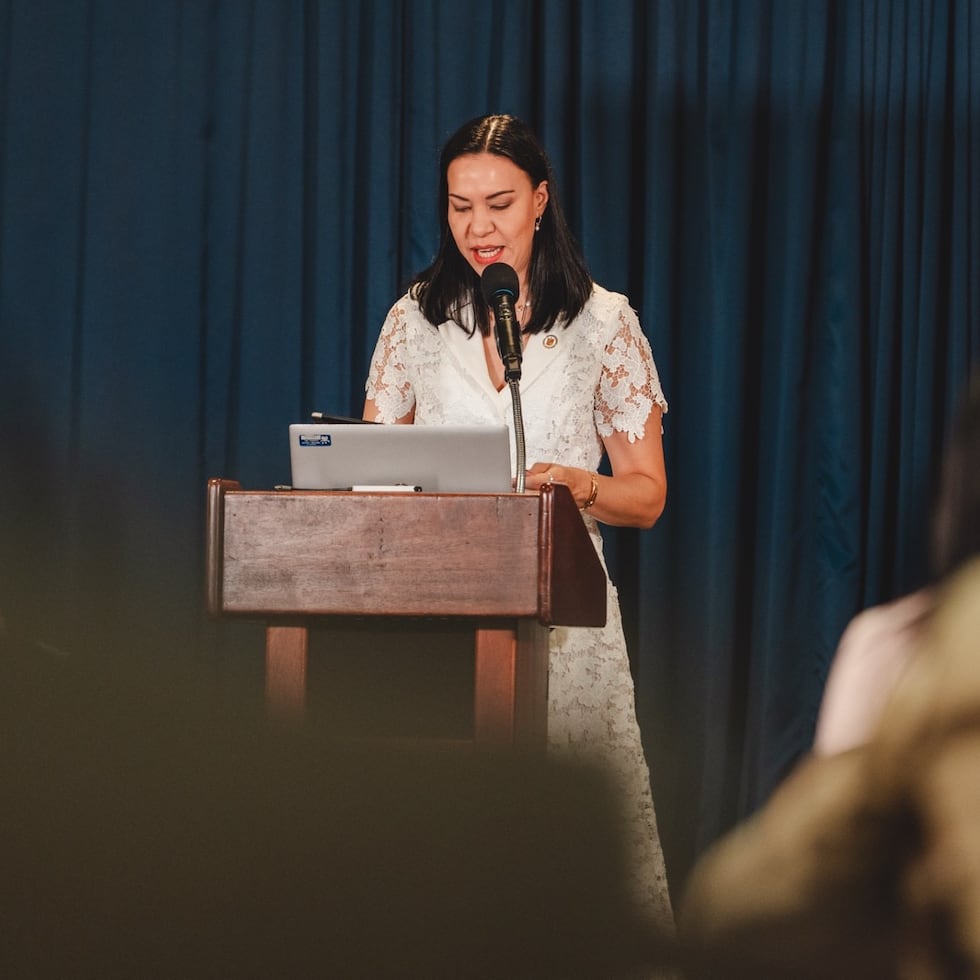 La presidenta de la Universidad Central del Caribe, Waleska Crespo Rivera. Foto Suministrada (Pablo Roldán, NHHRI)